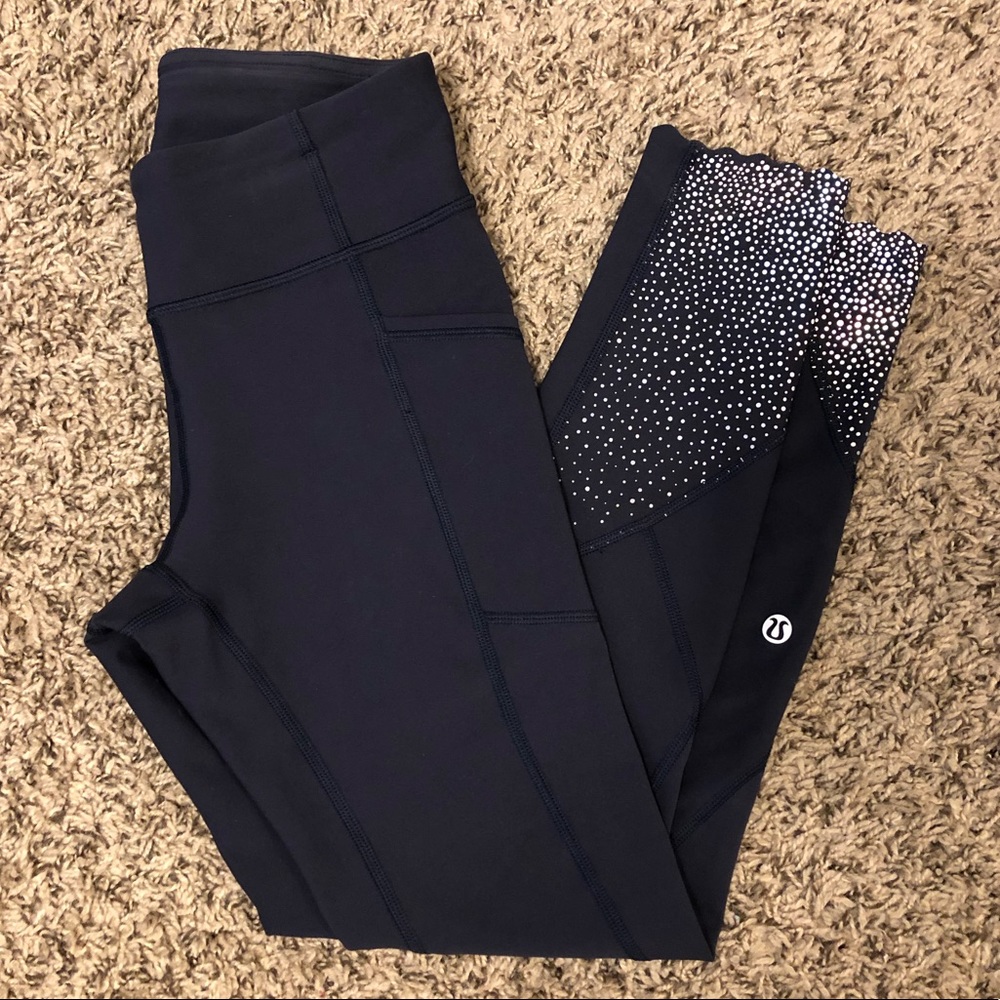 Lululemon tight stuff tight II navy blue leggings